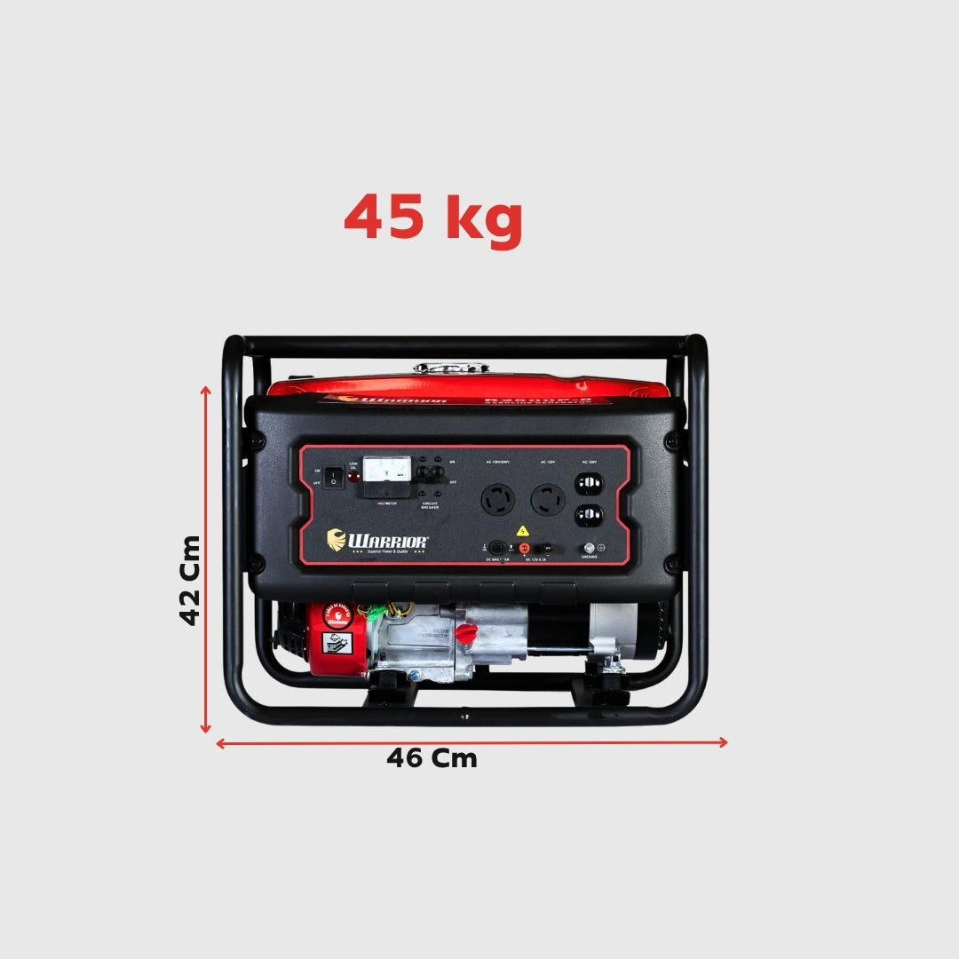 Planta Eléctrica Gasolina Warrior R2500P-8 – 2,2 kW Nominal / 2,5 kW Pico | 120/240 V