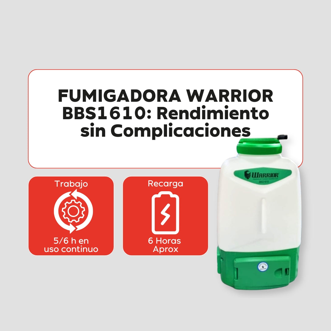 Fumigadora a Batería Warrior BBS1610 – 18 L / 2,5 L/min / 12 V