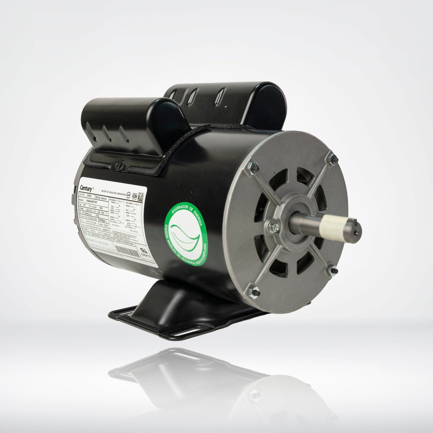 Motor Eléctrico Monofásico CENTURY 0.5 HP 1800 RPM Carcasa Semiabierta (ODP)