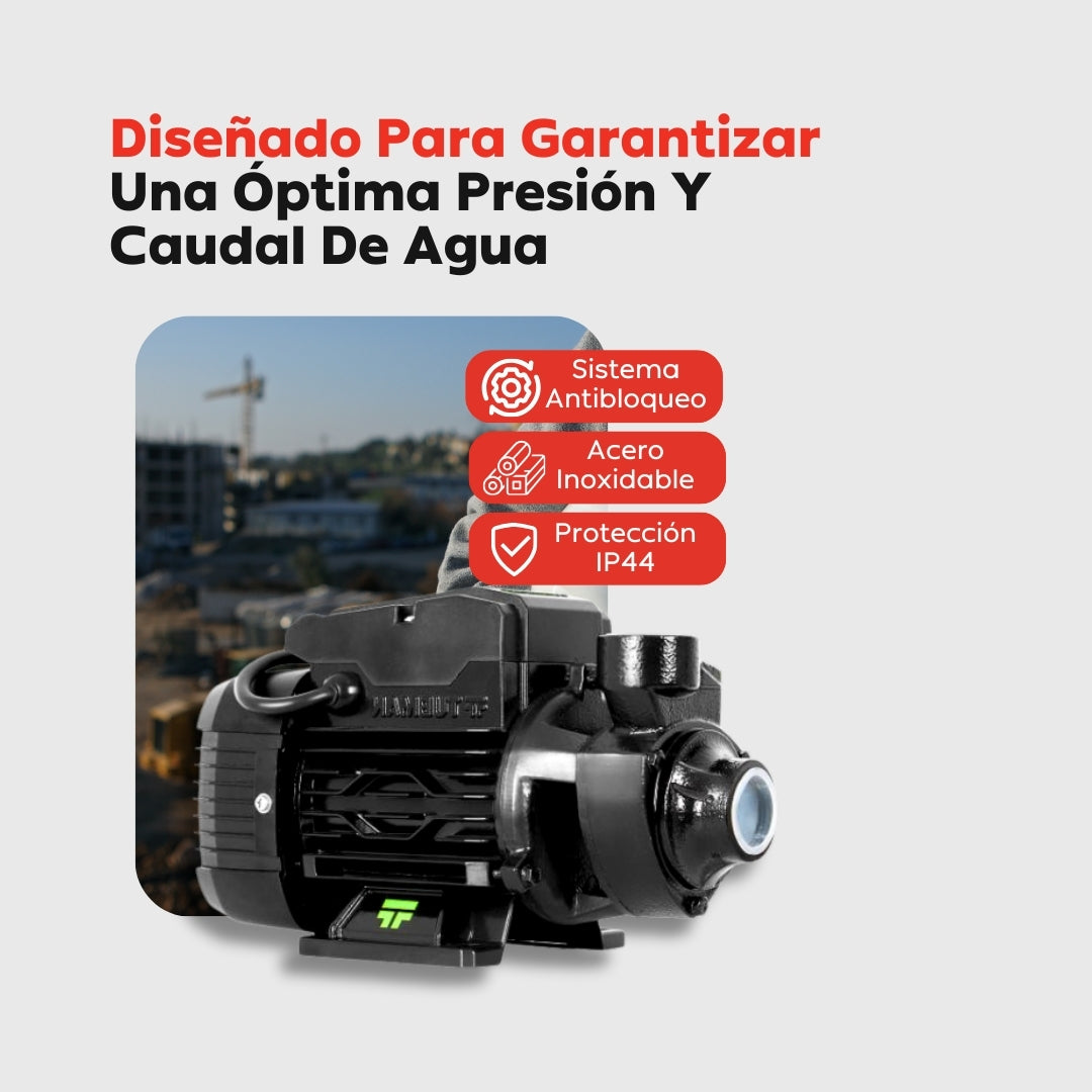 Electrobomba / Periférica 1/2 HP Tubman – Mini bomba doméstica de alto rendimiento