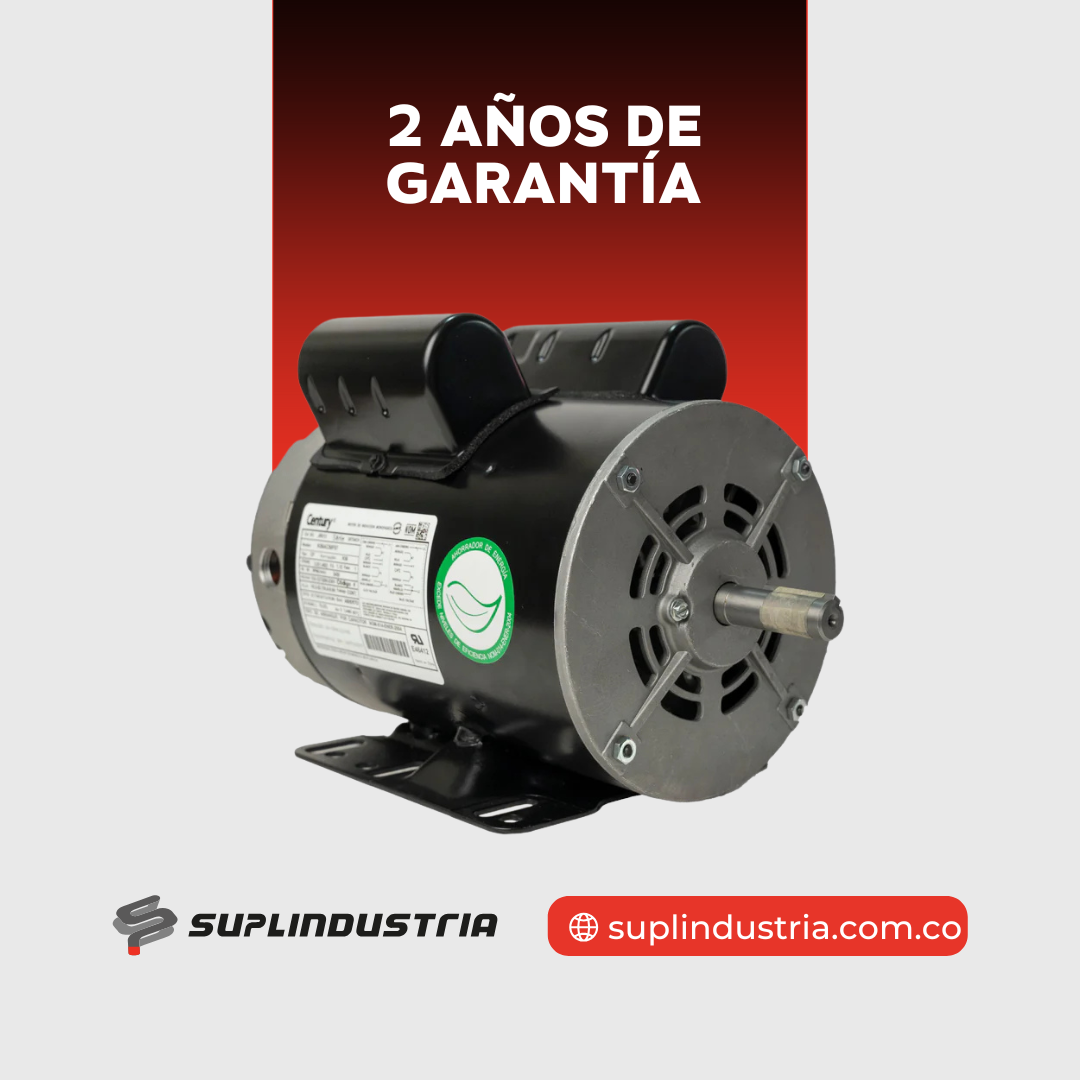 Motor Eléctrico Monofásico CENTURY 2 HP 3600 RPM Carcasa Semiabierta (ODP)