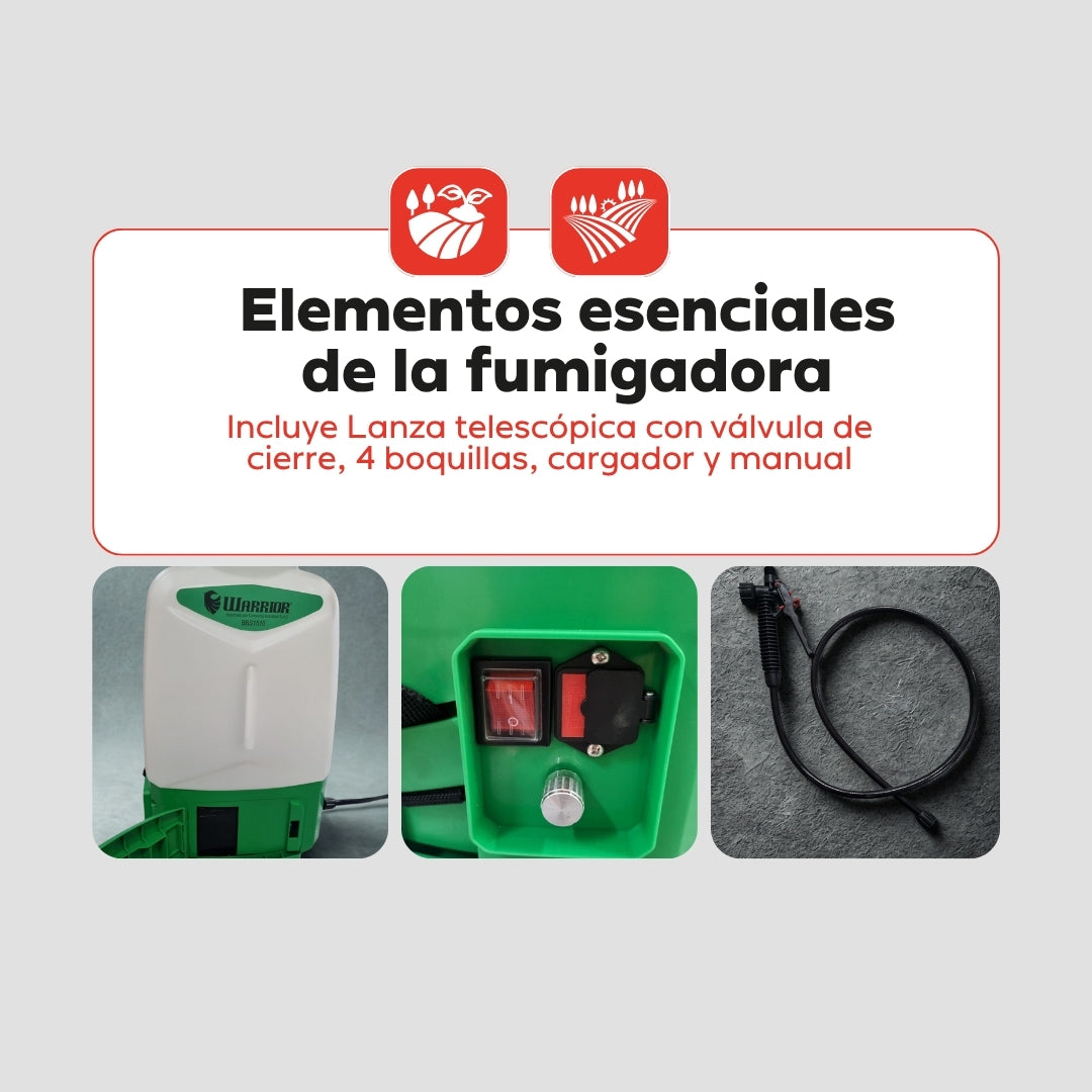 Fumigadora a Batería Warrior BBS1610 – 18 L / 2,5 L/min / 12 V
