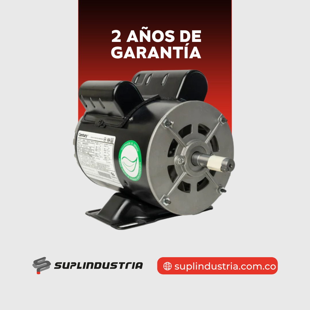 Motor Eléctrico Monofásico CENTURY 0.5 HP 3600 RPM Carcasa Semiabierta (ODP)