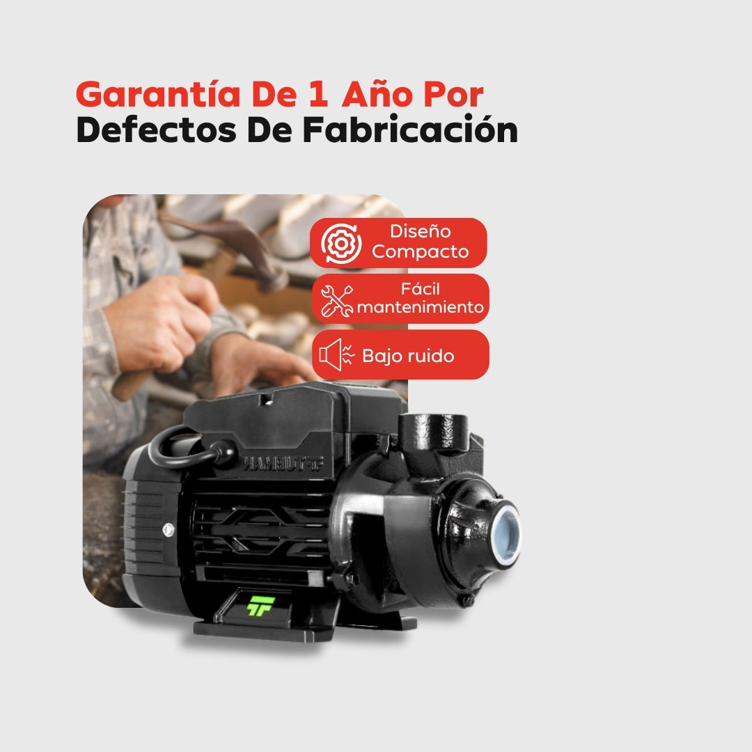 Electrobomba / Periférica 1/2 HP Tubman – Mini bomba doméstica de alto rendimiento