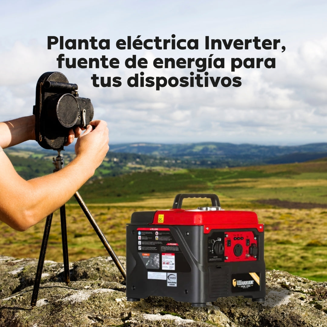 Planta Eléctrica Inverter Warrior R1200IP – 1,2 kW Máxima / 1,0 kW Nominal | 120 V