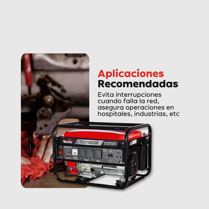 Planta Eléctrica Gasolina Toyama TG3100CXR – 2,8 kW / 110-220 V con AVR