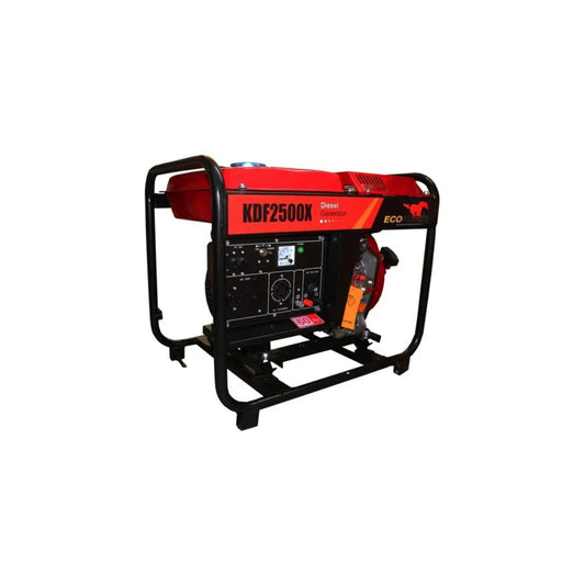 Planta Eléctrica Diesel Ecohorse KDF2500X 2,2 kW / 4,2 HP – Generador Monofásico 110/220 V