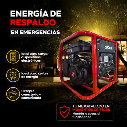 Planta Eléctrica Gasolina Ducati DGR1201S – 1,0 kW / 110V