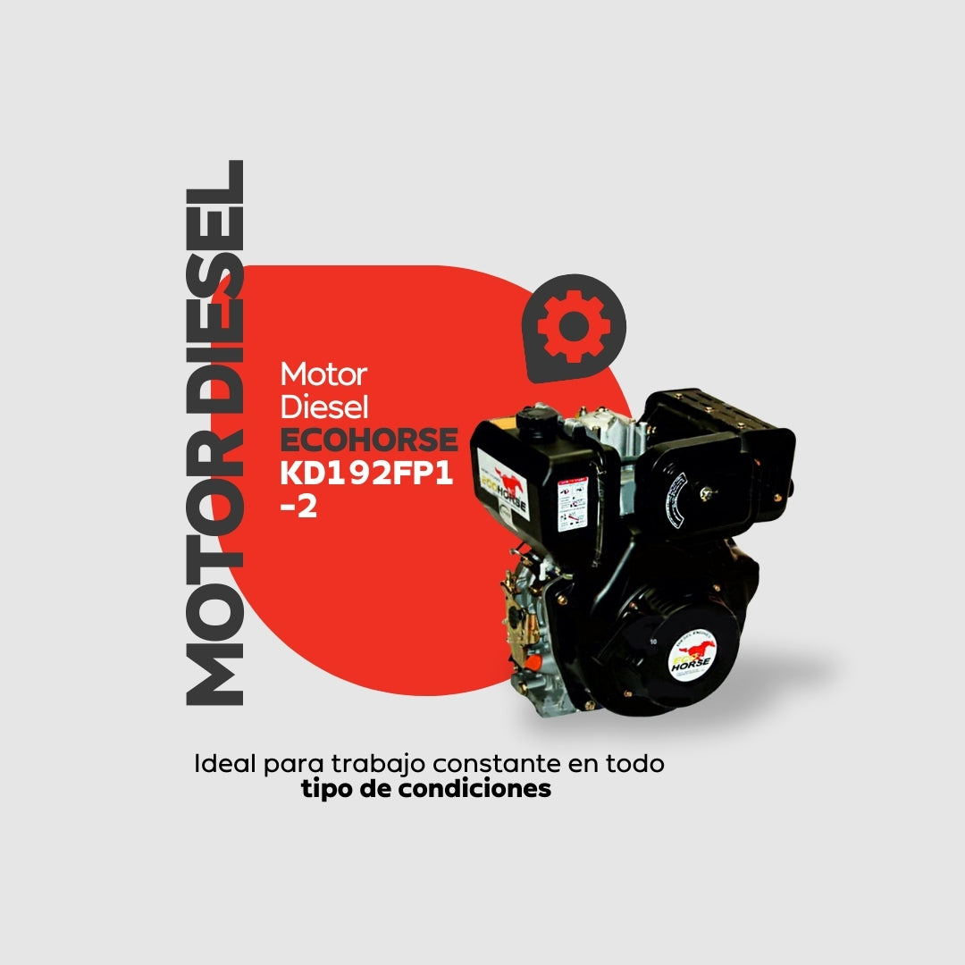 Motor Diésel ECOHORSE KD192FP1-2 – 14 HP