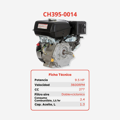 Motor Kohler CH395-0014 – 9,5 HP / 277 cc / OHV