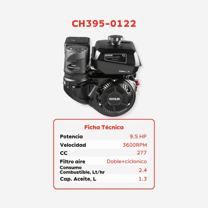 Motor Kohler CH395-0122 – 9,5 HP / 277 cc
