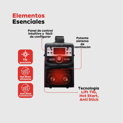 Soldadora Inversora Fujita MINISTARC120 – 120 A / 110-220 V Inverter Portátil