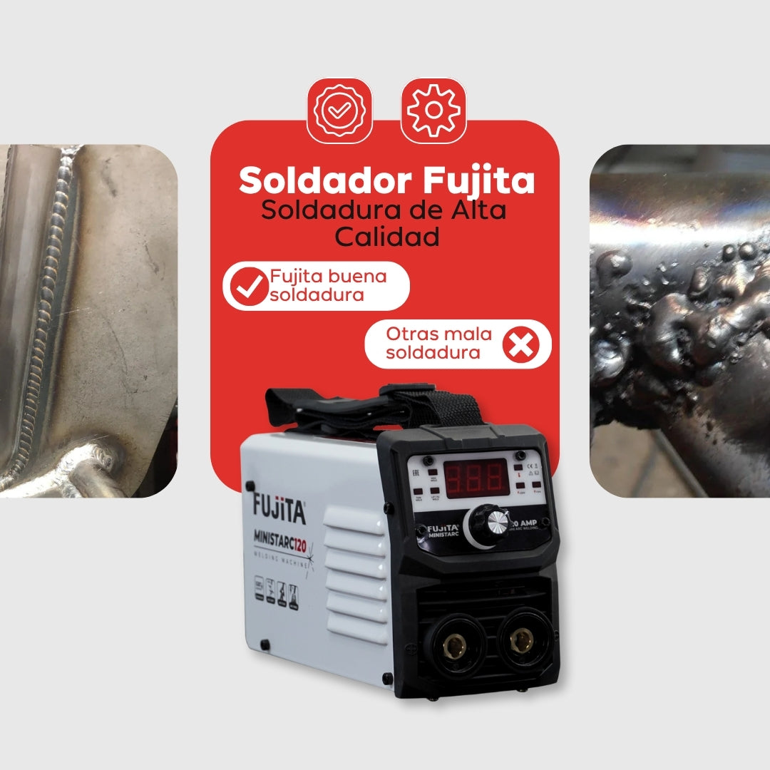Soldadora Inversora Fujita MINISTARC120 – 120 A / 110-220 V Inverter Portátil