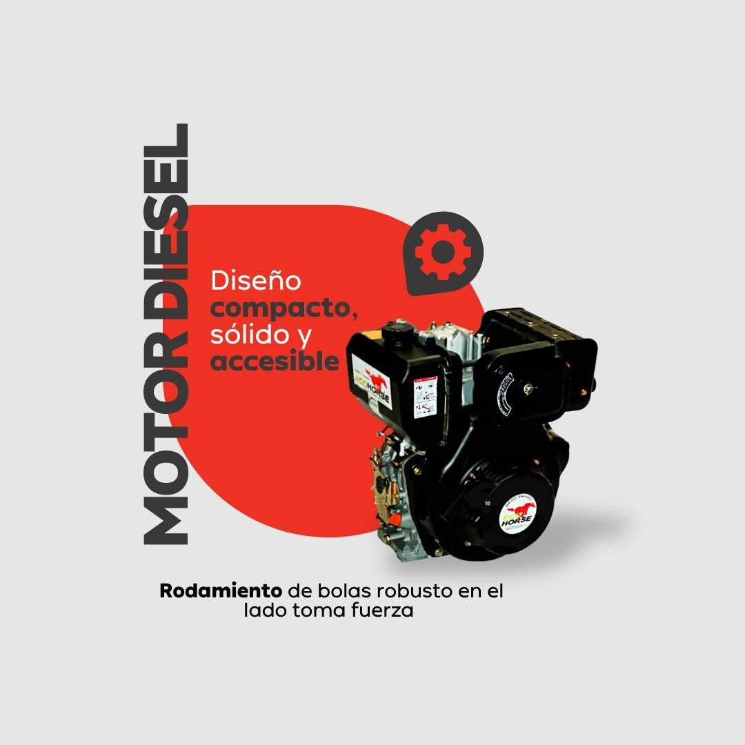 Motor Diésel ECOHORSE KD192FP1-2 – 14 HP