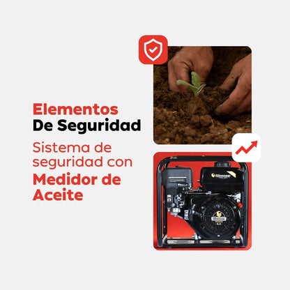 Motobomba Autocebante Warrior FP20 – 6.5 HP / 2″×2″ Succión Y Descarga