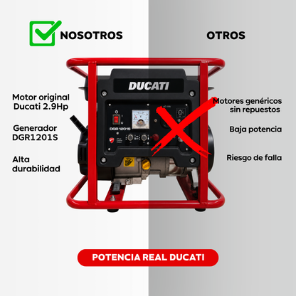 Planta Eléctrica Gasolina Ducati DGR1201S – 1,0 kW / 110V