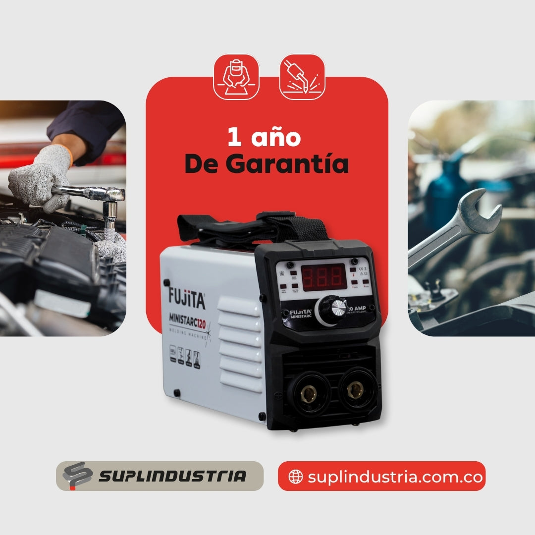Soldadora Inversora Fujita MINISTARC120 – 120 A / 110-220 V Inverter Portátil