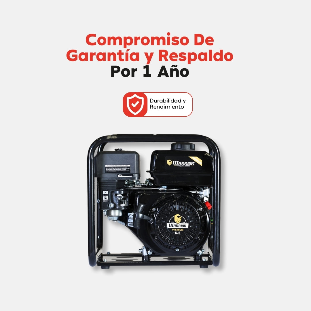 Motobomba Autocebante Warrior FP20 – 6.5 HP / 2″×2″ Succión Y Descarga