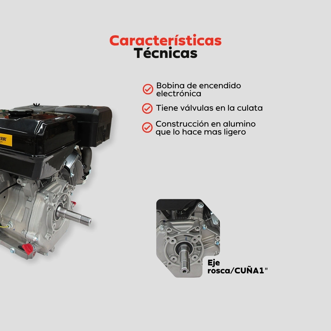 Motor a Gasolina Warrior R420-1R/C – 15 HP / 420 cc / OHV
