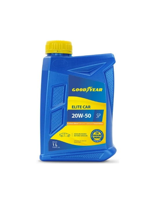 Goodyear Elite Car 20W-50 SP – Aceite Semisintético 1 L para Motores a Gasolina